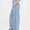 Tryckta, baggy joggingbyxor i Jeanslook