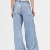 Tryckta, baggy joggingbyxor i Jeanslook