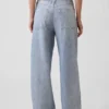 Tryckta, baggy joggingbyxor i Jeanslook