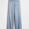 Tryckta, baggy joggingbyxor i Jeanslook