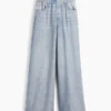 Tryckta, baggy joggingbyxor i Jeanslook