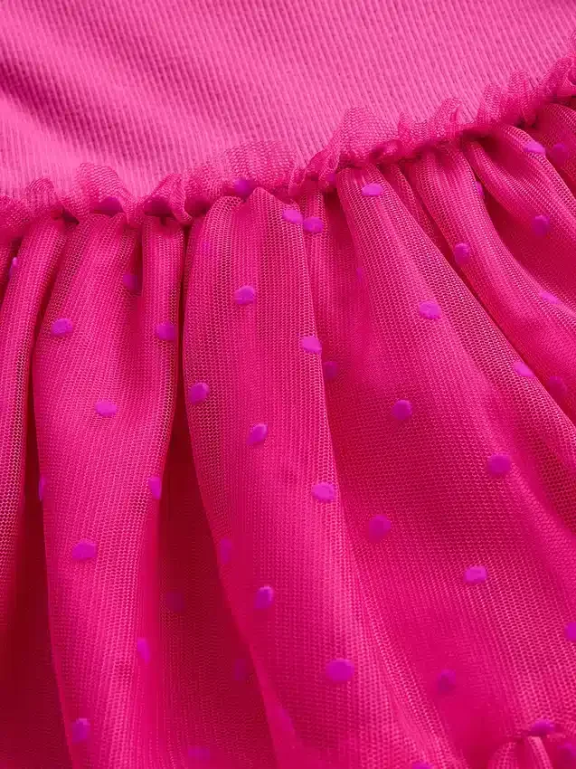 Tyllklänning i blandade material för Baby & Småbarn