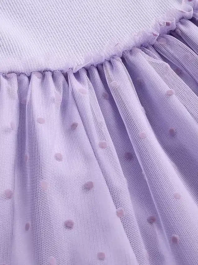 Tyllklänning i blandade material för Baby & Småbarn