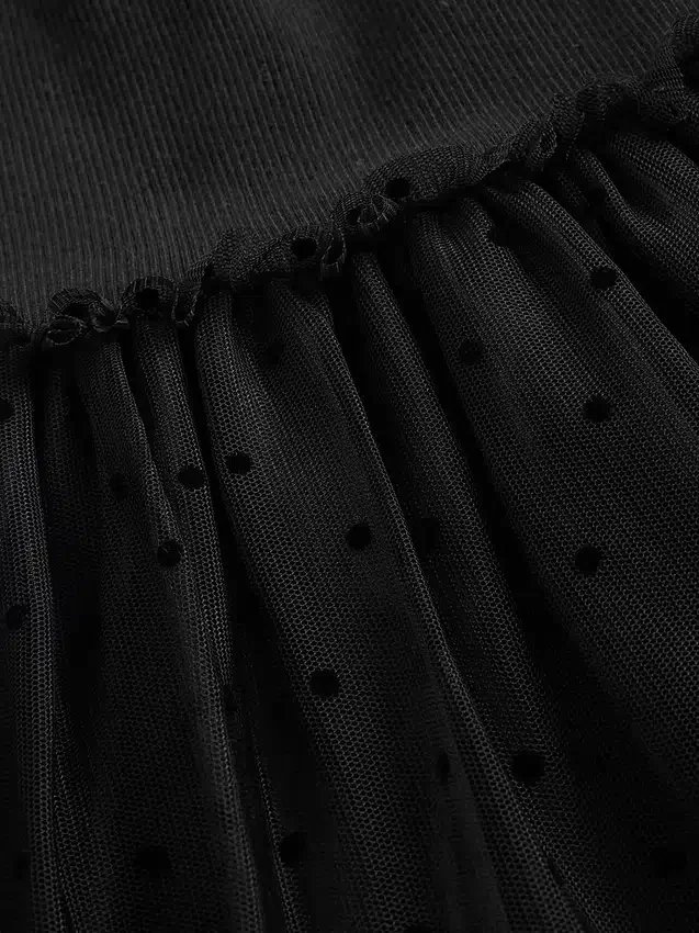 Tyllklänning i blandade material för Baby & Småbarn