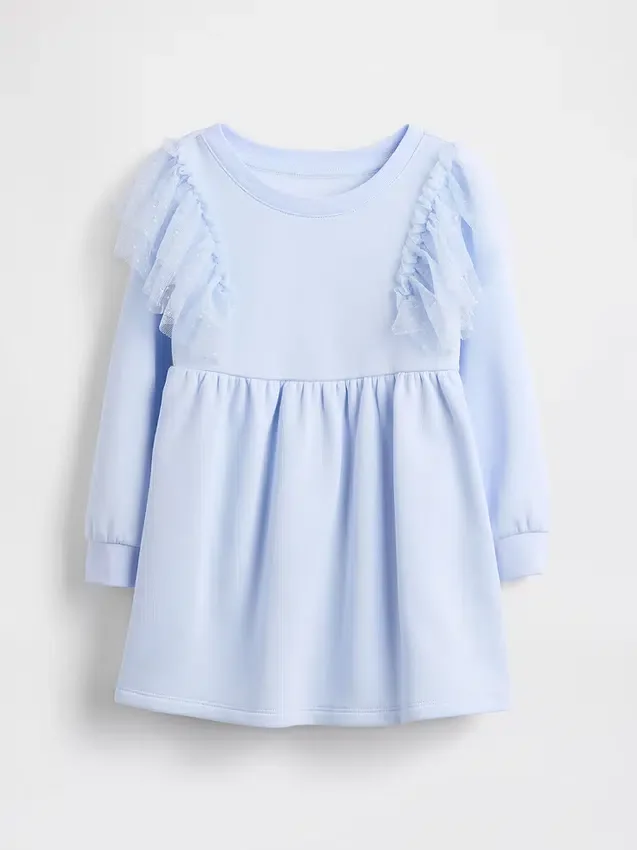 Tyllklänning i sweatshirtmaterial för Baby & Småbarn