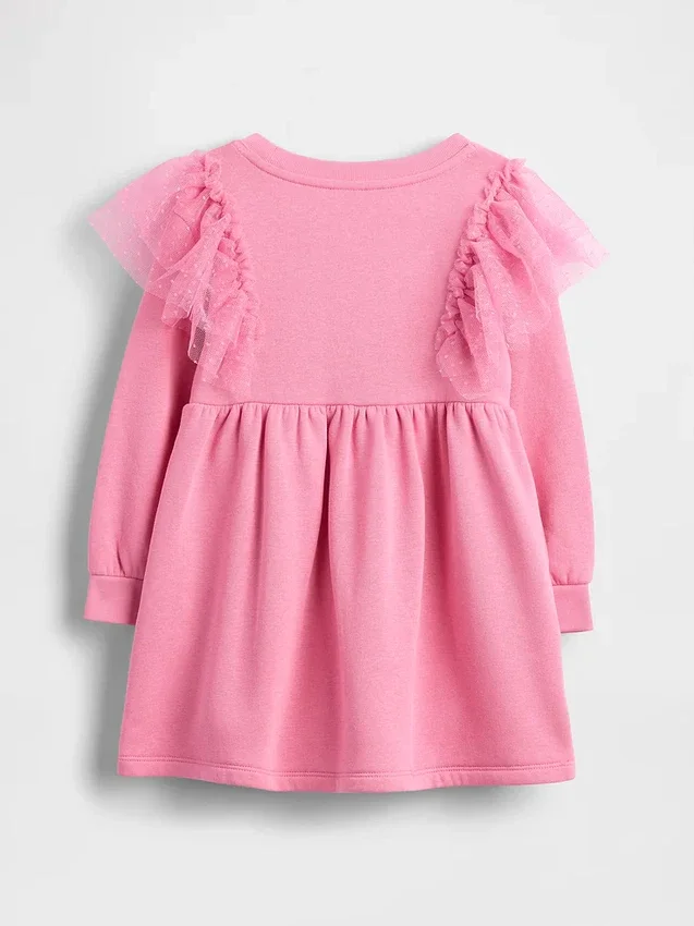 Tyllklänning i sweatshirtmaterial för Baby & Småbarn