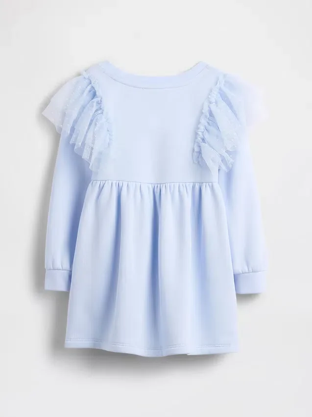 Tyllklänning i sweatshirtmaterial för Baby & Småbarn
