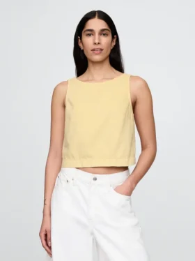 Ultramjuk denim-linne-top
