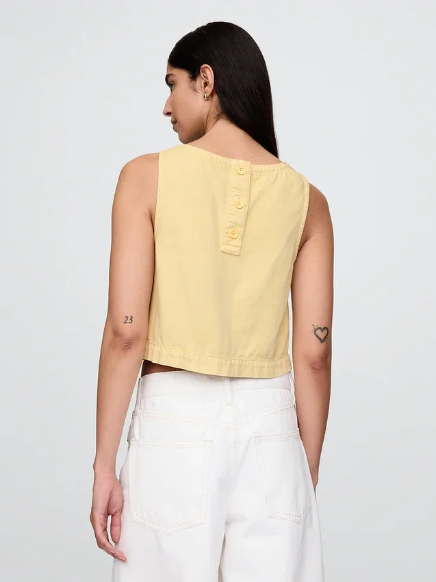 Ultramjuk denim-linne-top
