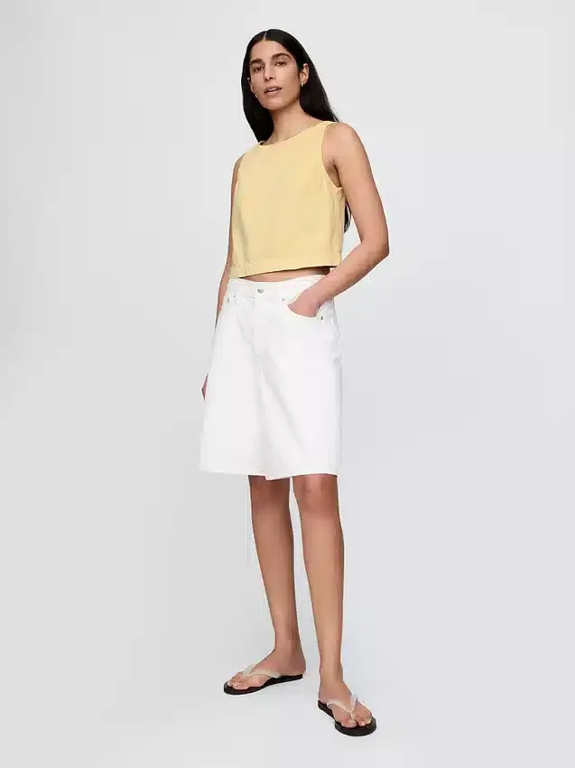 Ultramjuk denim-linne-top