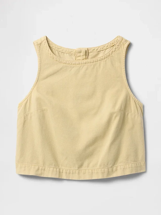 Ultramjuk denim-linne-top