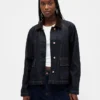 Ultramjuk denimjacka i swing-modell