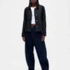 Ultramjuk denimjacka i swing-modell