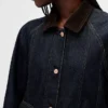 Ultramjuk denimjacka i swing-modell