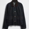 Ultramjuk denimjacka i swing-modell