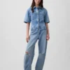 Ultramjuk denimskjorta med fickor
