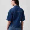 Ultramjuk denimskjorta med fickor