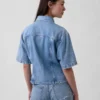Ultramjuk denimskjorta med fickor