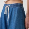 Ultramjuk minikjol i denim
