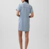 Ultramjuk minikjolklänning i denim