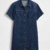 Ultramjuk minikjolklänning i denim