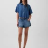 Ultramjuk oversized camp-skjorta i denim