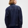 Ultramjuk, oversized ikonisk denimjacka med ballongärmar