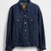 Ultramjuk, oversized ikonisk denimjacka med ballongärmar