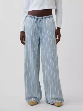 Ultramjuka, avslappnade baggy-Jeans med medelhög midja