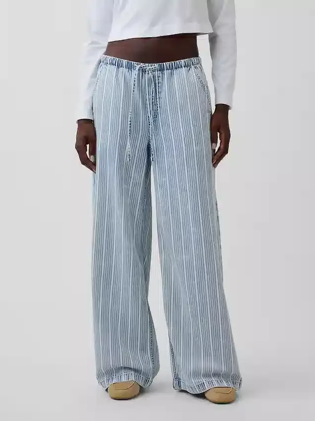 Ultramjuka, avslappnade baggy-Jeans med medelhög midja