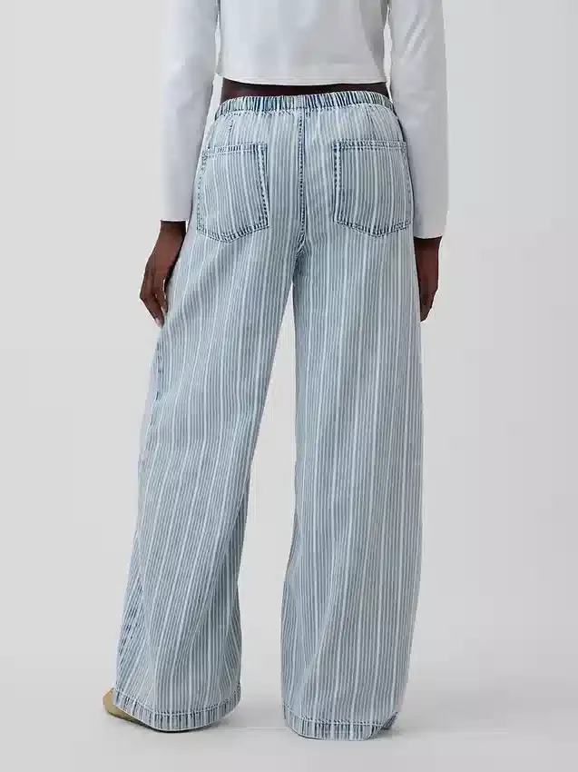 Ultramjuka, avslappnade baggy-Jeans med medelhög midja