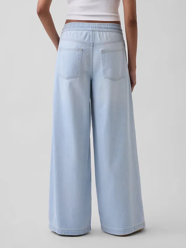 Ultramjuka, avslappnade baggy-Jeans med medelhög midja