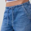 Ultramjuka, avslappnade baggy-Jeans med medelhög midja