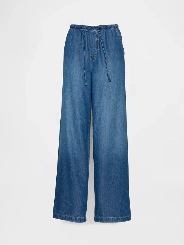 Ultramjuka, avslappnade baggy-Jeans med medelhög midja