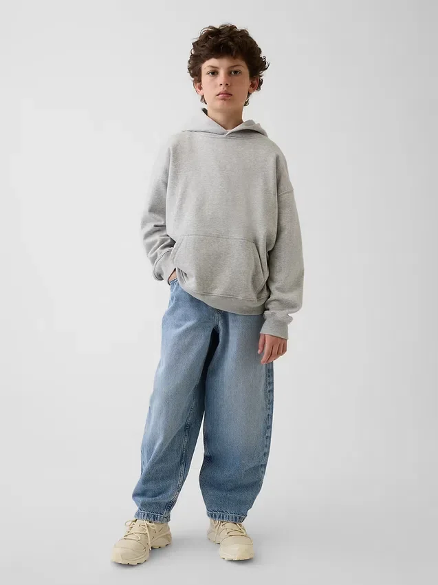 Ultramjuka, avslappnade och avsmalnande Jeans för barn