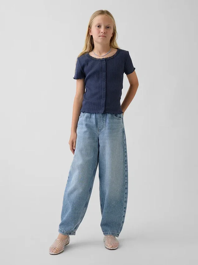 Ultramjuka, avslappnade och avsmalnande Jeans för barn