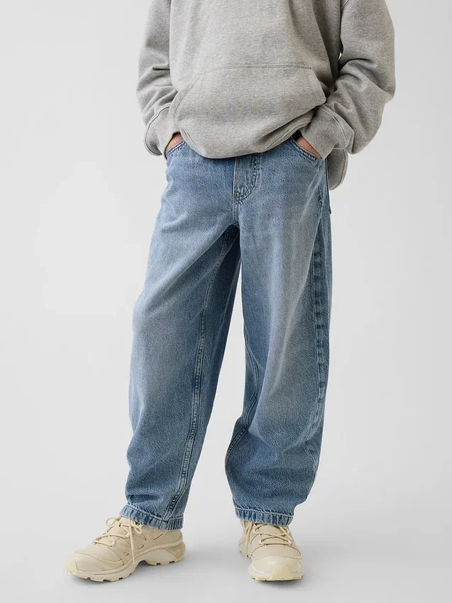 Ultramjuka, avslappnade och avsmalnande Jeans för barn
