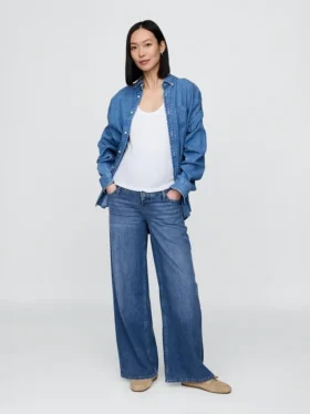 Ultramjuka, baggy jeans för mammakläder