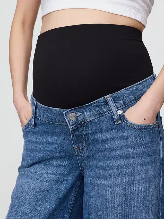 Ultramjuka, baggy jeans för mammakläder
