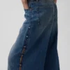 Ultramjuka, baggy Jeans med nitar och medellåg midja