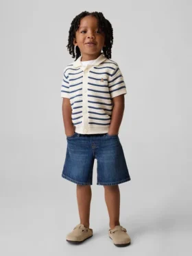 Ultramjuka baggy-shorts i denim för Baby & Småbarn