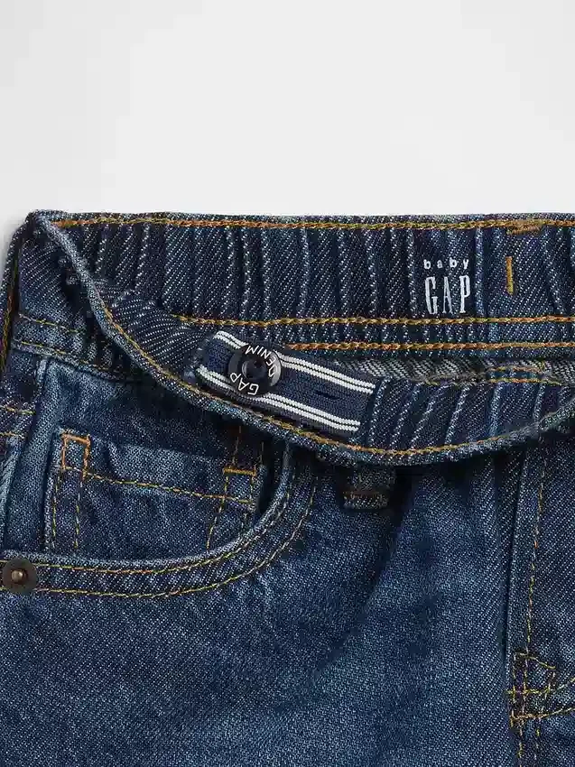 Ultramjuka baggy-shorts i denim för Baby & Småbarn