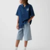 Ultramjuka baggy-shorts i denim för barn