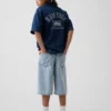 Ultramjuka baggy-shorts i denim för barn