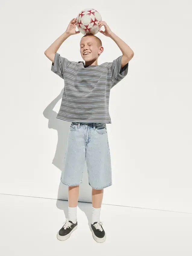 Ultramjuka baggy-shorts i denim för barn