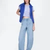 Ultramjuka Barrel-Jeans med hög midja