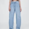 Ultramjuka Barrel-Jeans med hög midja