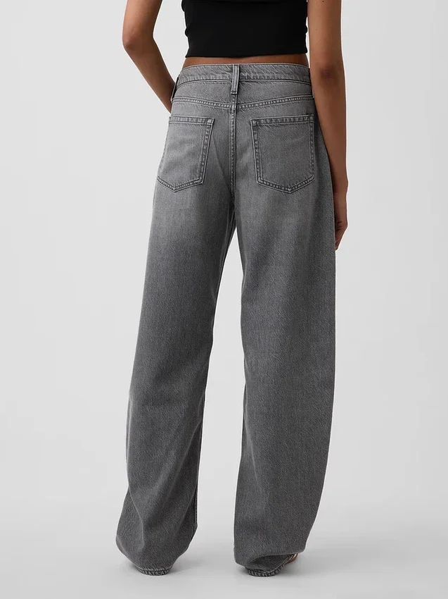 Ultramjuka Barrel-Jeans med hög midja