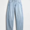 Ultramjuka Barrel-Jeans med hög midja