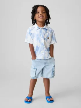 Ultramjuka cargo-shorts i denim för Baby & Småbarn